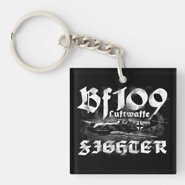 Bf 109 Square (double-sided) Keychain (Front)
