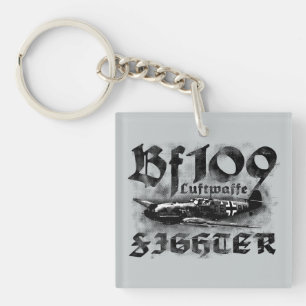 Bf 109 Square (double-sided) Keychain