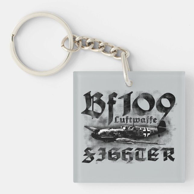 Bf 109 Square (double-sided) Keychain (Front)