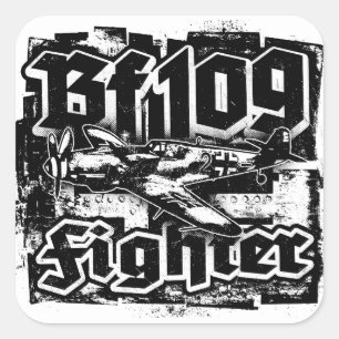 Bf 109 Square Sticker Sticker