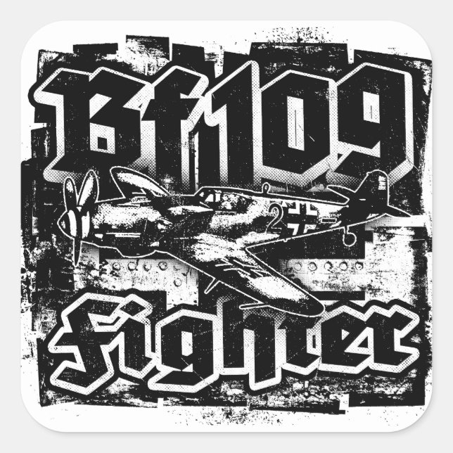 Bf 109 Square Sticker Sticker (Front)