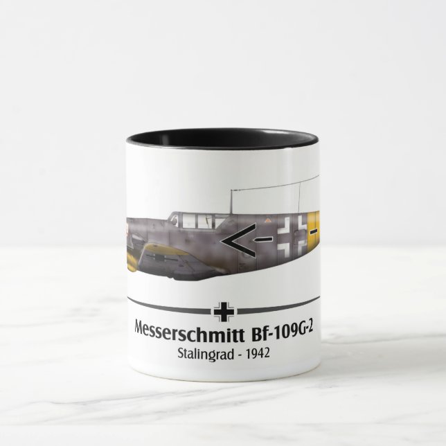 Bf-109G-2 - Luftwaffe - Stalingrad Battle - 1942 Mug (Center)