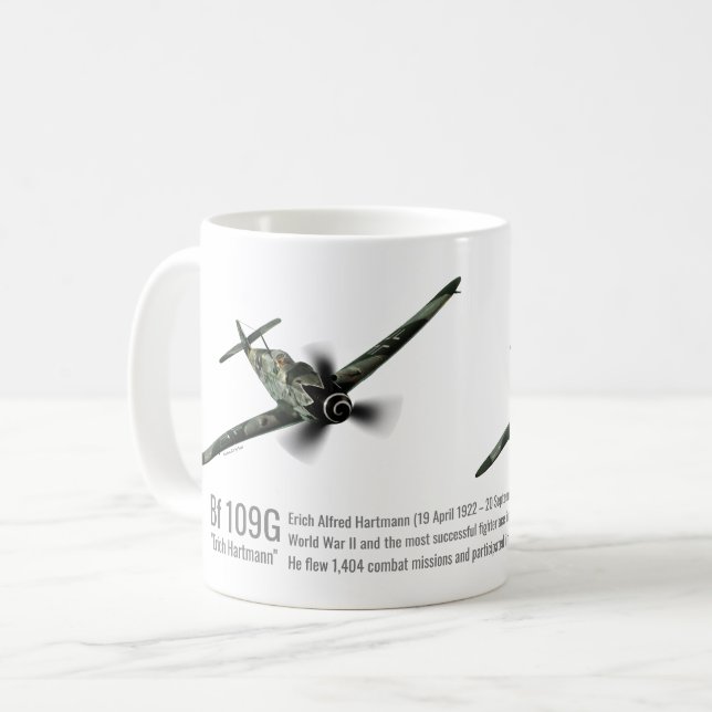 Bf 109G "Erich Hartmann" Coffee Mug (Front Left)
