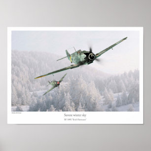 BF 109G  "Erich Hartmann" Poster
