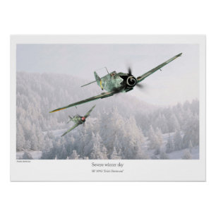 BF 109G 'Erich Hartmann' Poster