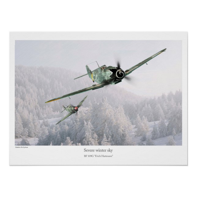 BF 109G 'Erich Hartmann' Poster (Front)