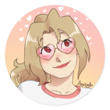 BF Amber Heart Shaped Sunglasses