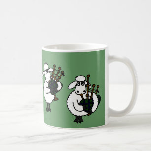 BF- Awesome Sheep Playing Bagpipes Coffee Mug