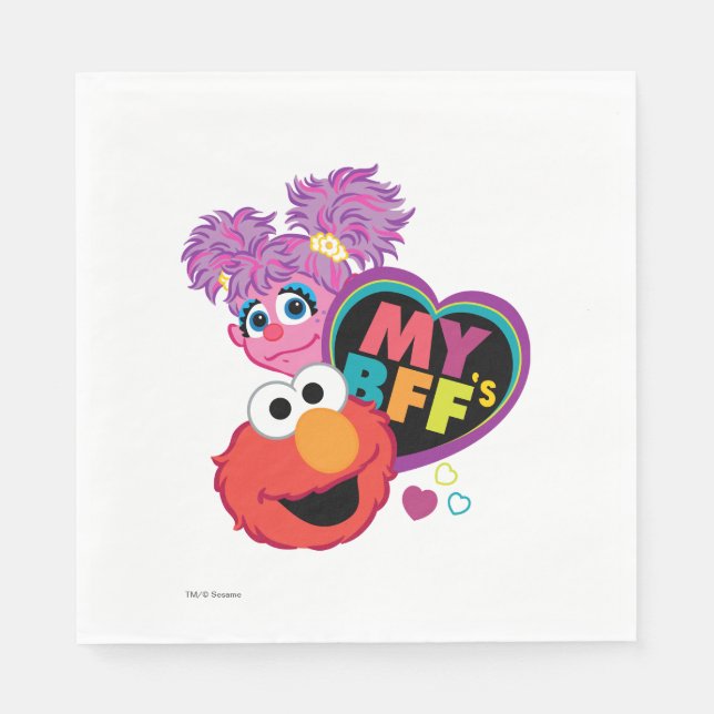 BFF Abby and Elmo Napkin (Front)