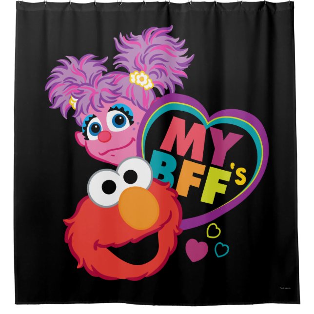 BFF Abby and Elmo Shower Curtain (Front)