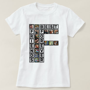 BFF Best Friends Forever 15 Photo Collage Template T-Shirt