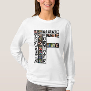 BFF Best Friends Forever 15 Photo Collage Template T-Shirt