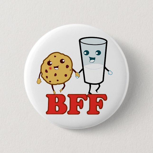 BFF, Best Friends Forever 6 Cm Round Badge (Front)