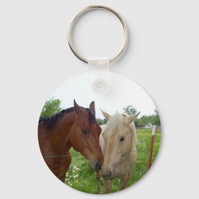 BFF Best Friends Forever - Horses Key Ring (Front)