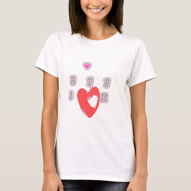 BFF. Best Friends Forever: I Love You Art Print T-Shirt (Front)