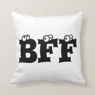 BFF Best Friends Forever, Throw Pillow