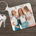 BFF Best Friends Photo Key Ring<br><div class="desc">Create a personalised keepsake with this custom photo keychain, perfect for best friends or a group of friends. Celebrate your special friendship memories with your besties by adding your favourite photo, or use two different images for each side. You can customise it with any photo, whether it’s of family, pets,...</div>