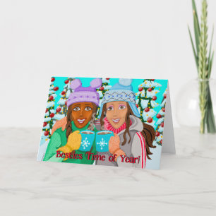 BFF Besties Holiday Greeting Card