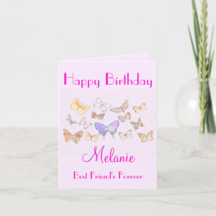 BFF Butterfly Birthday Card