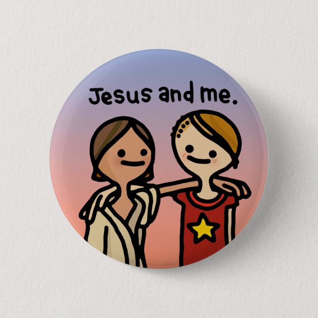 bff button. 6 cm round badge (Front)