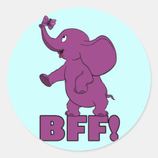 BFF! CLASSIC ROUND STICKER