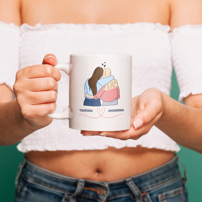 BFF Customisable Name: You Make my heart smile Mug (Creator Uploaded)