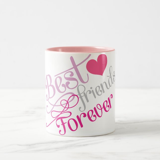BFF - Fashion Best Friends Forever Two-Tone Coffee Mug (Center)