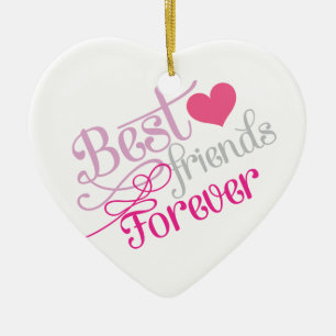 BFF - Fashion Best Friends Forever with Photo Ceramic Ornament
