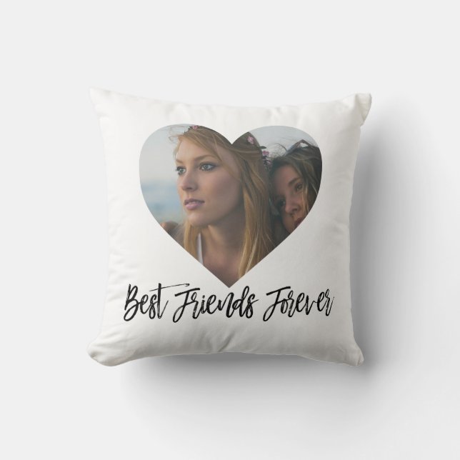 BFF Gift Personalized with Photo Best Friends Cushion (Front)