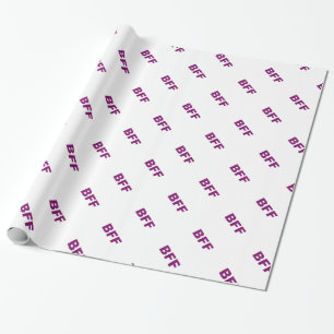 BFF Glitter Wrapping Paper