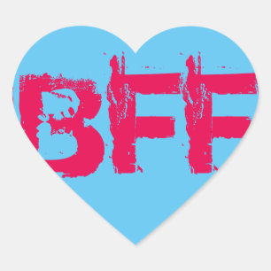 BFF Heart Stickers