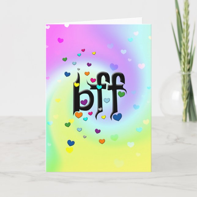 bff ~ hearts card (Front)