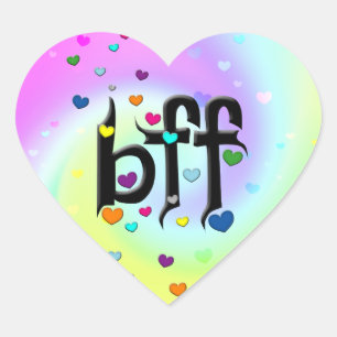 bff ~ hearts heart sticker