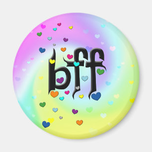 bff ~ hearts magnet