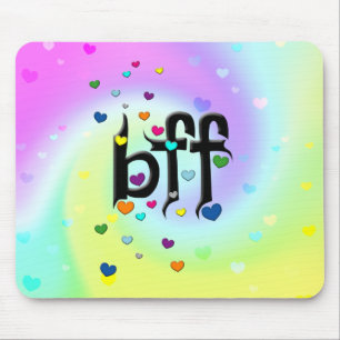 bff ~ hearts mouse pad