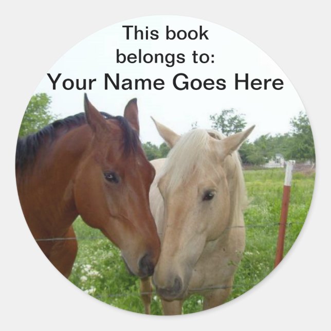 BFF Horses Book Labels (Front)