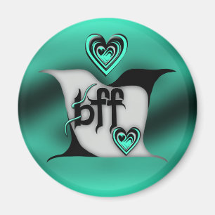 bff ~ lovebirds magnet