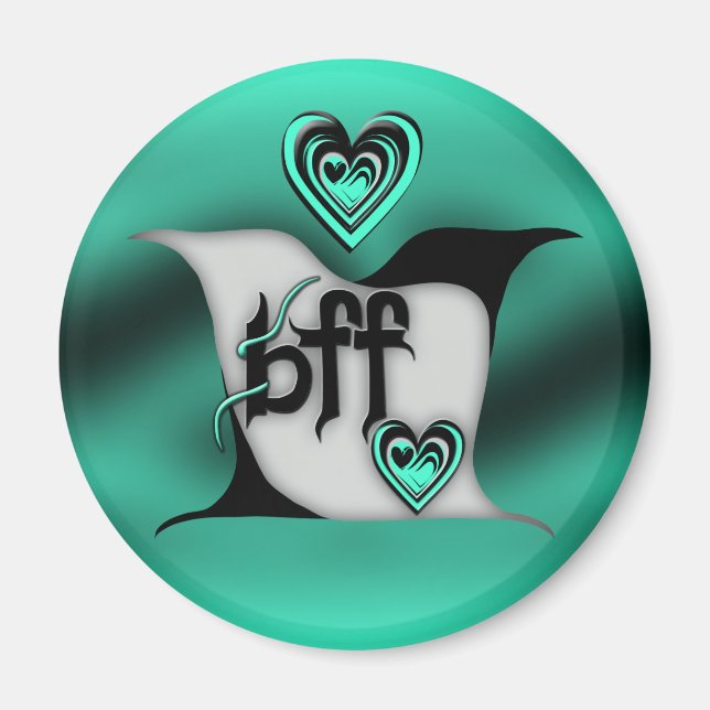 bff ~ lovebirds magnet (Front)