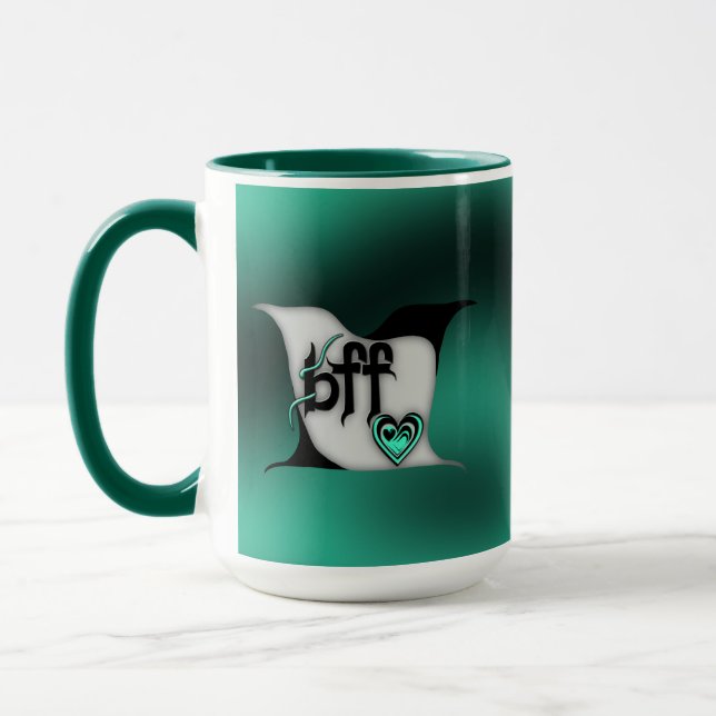bff ~ lovebirds mug (Left)