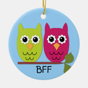 BFF Owl Ornament