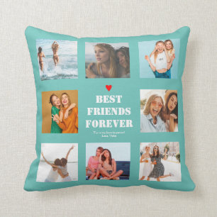 BFF Photo Collage Custom Personalized Bestie Cushion