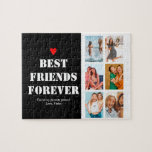 BFF Photo Collage Friends Birthday Gift Bestie Jigsaw Puzzle<br><div class="desc">BFF Photo Collage Friends Birthday Gift Bestie</div>