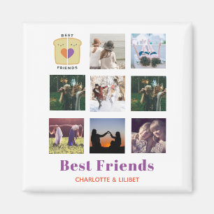 BFF Photo Collage Gift Peanutbutter Jelly Sandwich Magnet