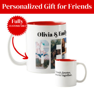 BFF Photo Two-Tone Mug – Personalised Gift