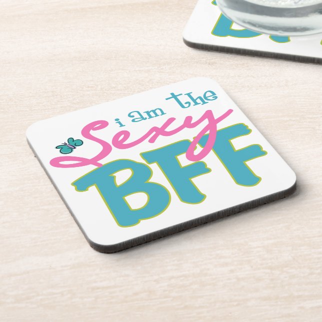 BFF Print Coaster (Left Side)
