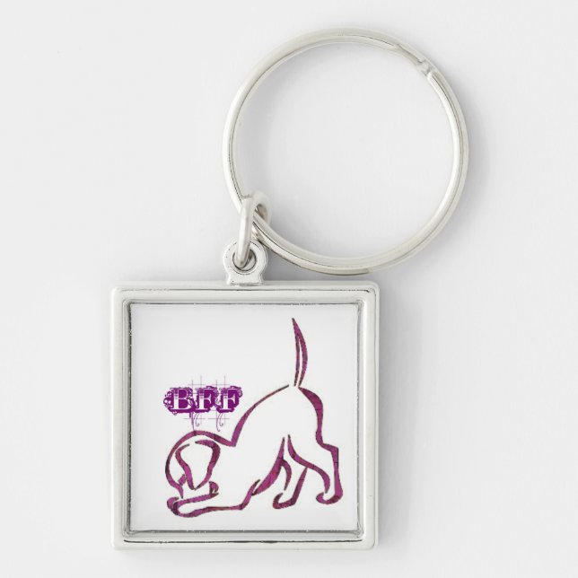 BFF Puppy Key Ring (Front)