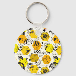 BFF Queen Bee Gifts For Besties Save The Bees Key Ring