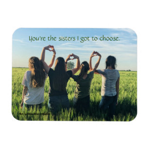 BFFs   Best Friends Forever Sisters Quote Magnet