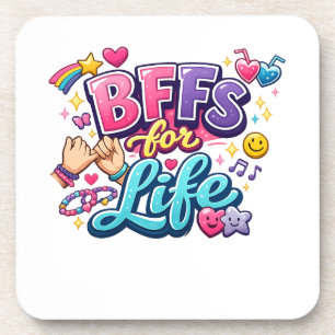 BFFs for Life – Cute Best Friends Forever Coaster