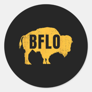 Bflo Buffalo New York B-lo Wny Classic Round Sticker